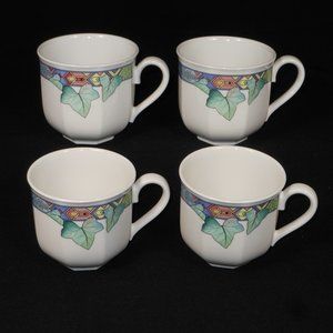 4 beautiful tea cups. Villeroy & Boch Germany Pasadena